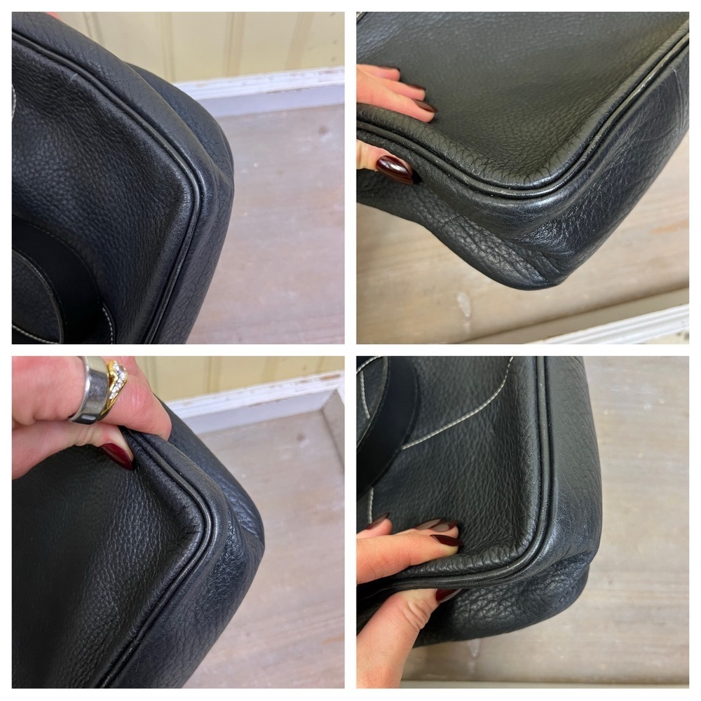 Vintage Burberrys Shoulder Bag Nova Check Black Leather COA Classic Winter Chic - Picture 15 of 16